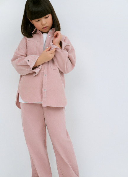 

Вельветовые брюки для девочек, Розовый