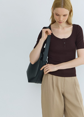 Футболка хенли из вискозы