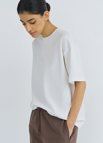 Хлопковая футболка свободного кроя