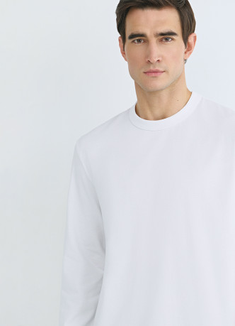 Базовый лонгслив из плотного хлопка