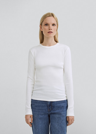 Лонгслив в рубчик