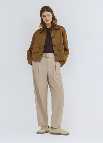 Куртка из искусственной замши