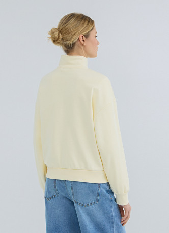 Толстовка с воротником-стойкой на молнии