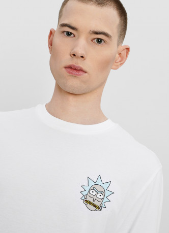 Лонгслив с принтом Rick and Morty