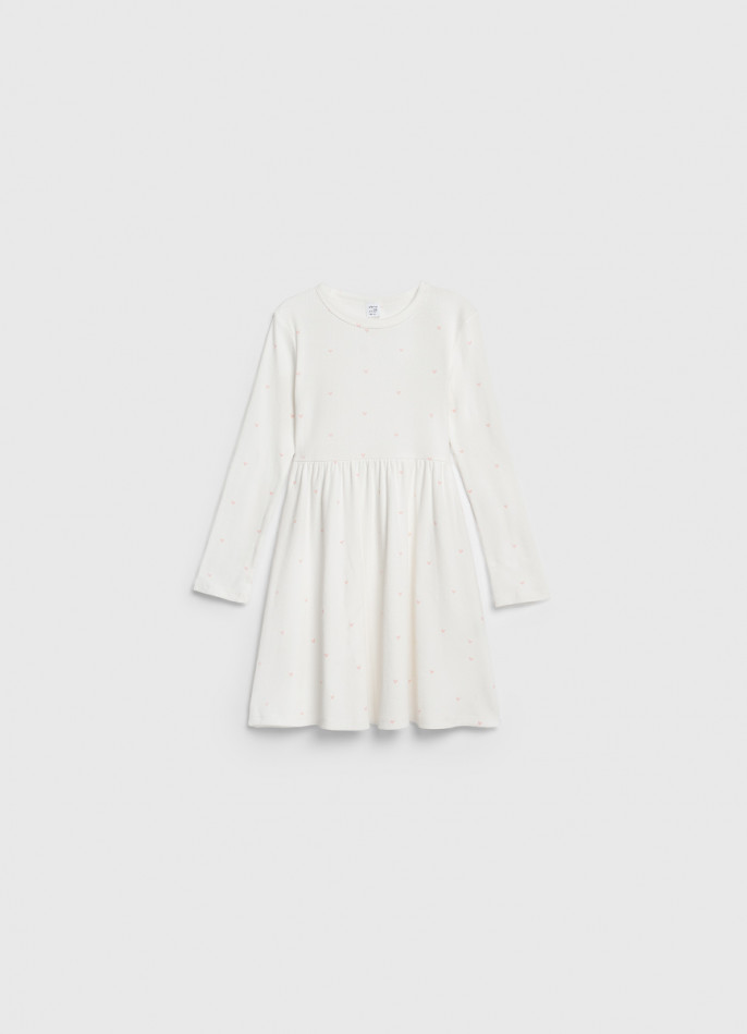 Трикотажное платье c принтом для девочек