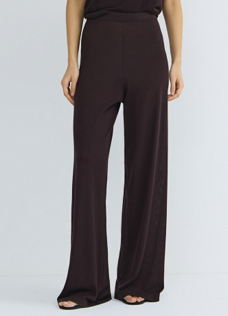 Широкие вязаные брюки