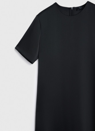 Сатиновое платье-футболка