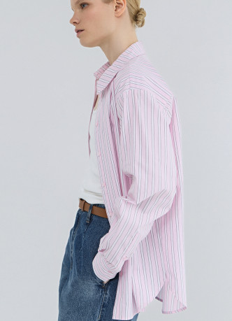 Рубашка в полоску из хлопка