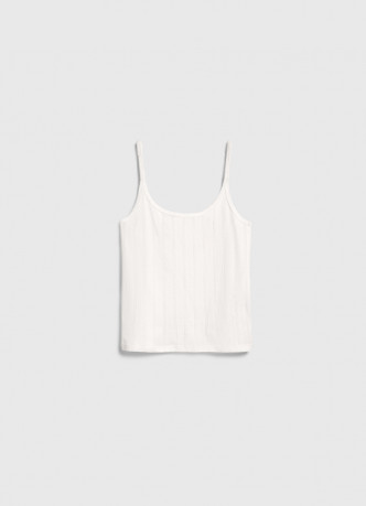 Пижамная майка из ажурного трикотажа