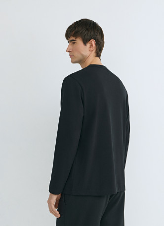Базовый лонгслив из плотного хлопка