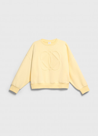 Свитшот с объёмным принтом для девочек