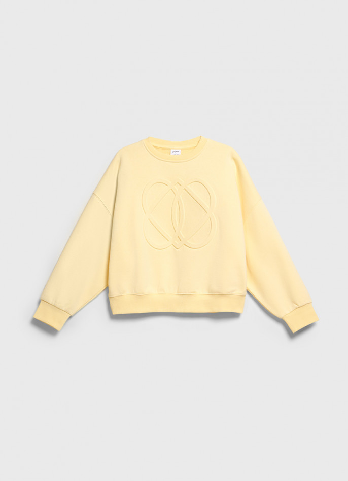 Свитшот с объёмным принтом для девочек