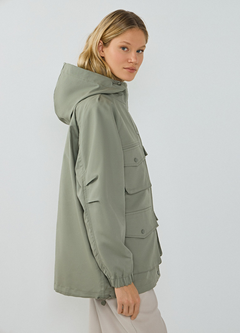 Куртка оверсайз на кулиске (LJ6875O02-36) купить за 3999 руб