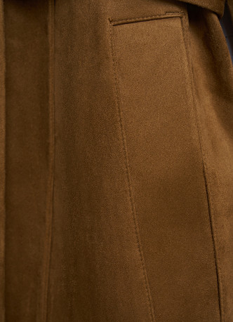 Замшевый тренч