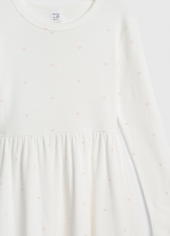 Трикотажное платье c принтом для девочек