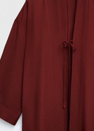 Кимоно на завязках из вискозы и льна