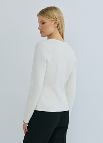 Кардиган на пуговицах с V-вырезом