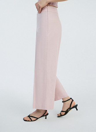 Широкие брюки со льном