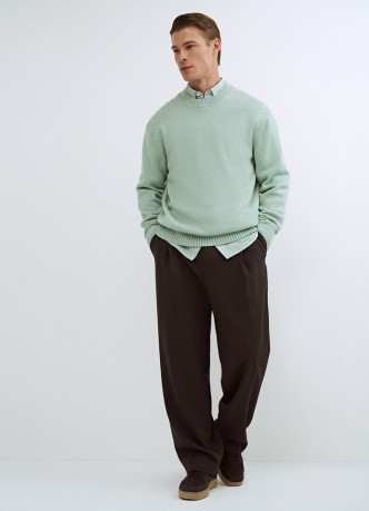 Вязаный джемпер из хлопка