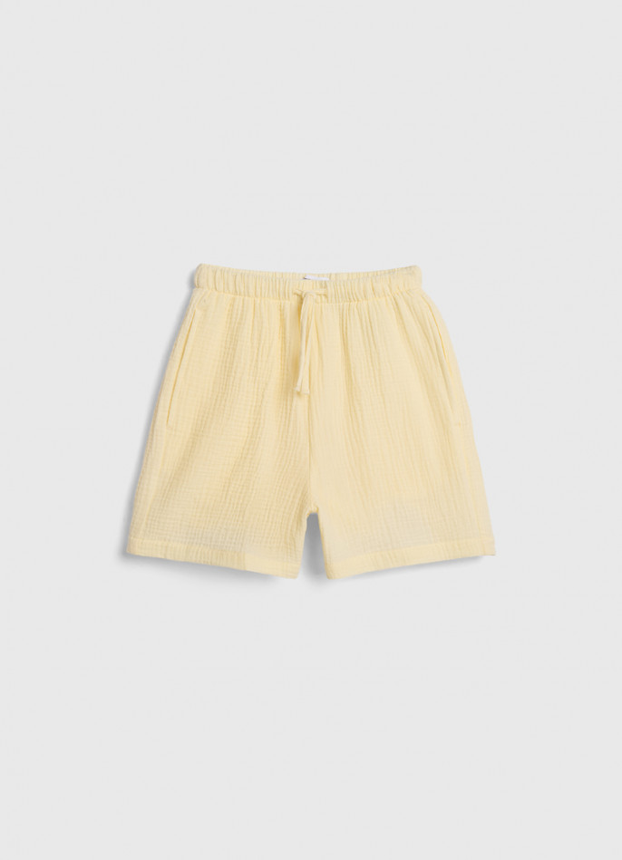 Короткие шорты из муслина для девочек