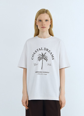 Футболка с цветочным принтом