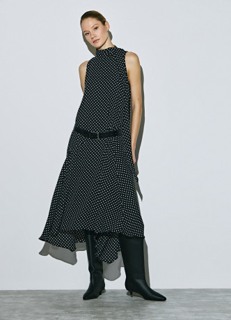 Шифоновое принтованное платье