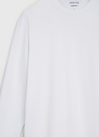 Базовый лонгслив из плотного хлопка