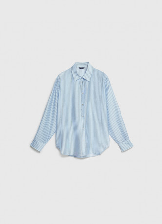 Блузка из лиоцелла в полоску