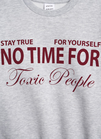 Свитшот с принтом для девочек