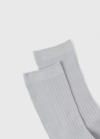 Носки в рубчик с содержанием вискозы