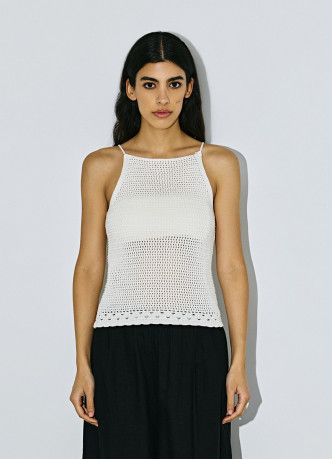 Топ ажурной вязки