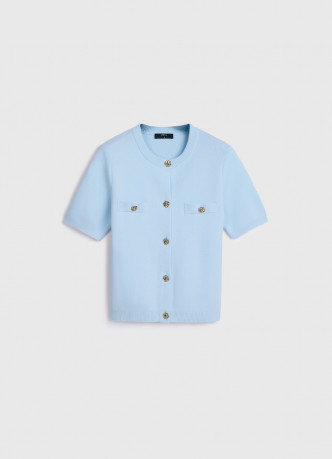 Кардиган с коротким рукавом