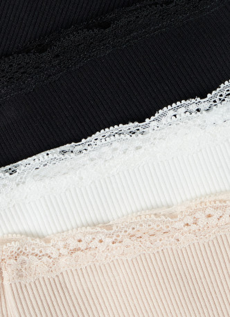 Трусы-слипы с кружевом для девочек, 3 шт.