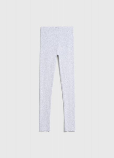 

Легинсы в рубчик для девочек, Серый