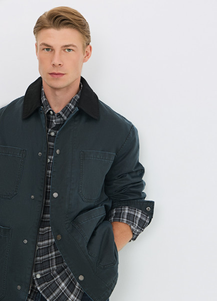 

Куртка с накладными карманами, Зеленый