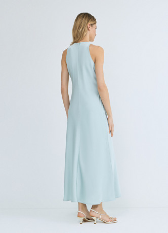 Сатиновое платье с американской проймой