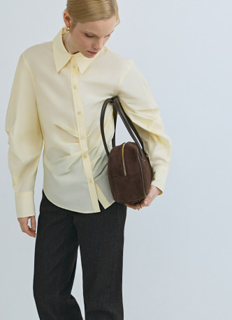 Рубашка с асимметричной застёжкой