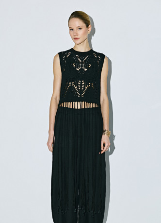 Топ кроше с бахрмой