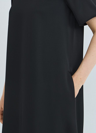 Сатиновое платье-футболка