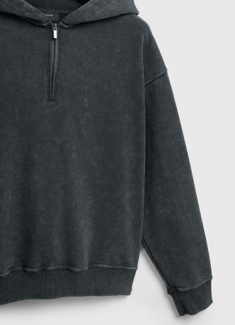 Худи c эффектом стирки