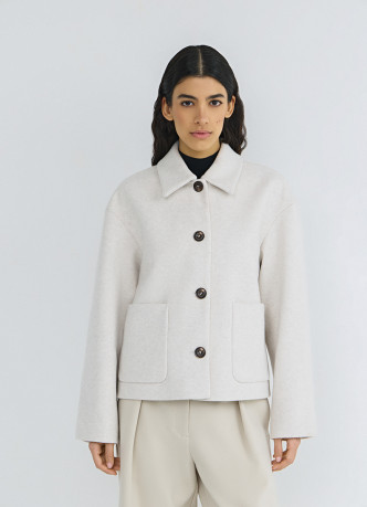 Куртка из пальтовой ткани