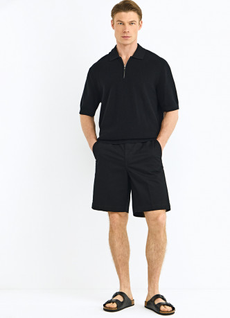 Шорты-бермуды изо льна