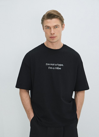 Футболка оверсайз с принтом