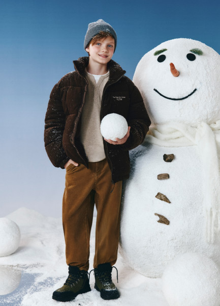 Короткий пуховик для мальчиков Коричневый 6599₽