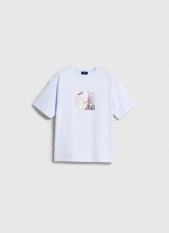 Футболка оверсайз с принтом