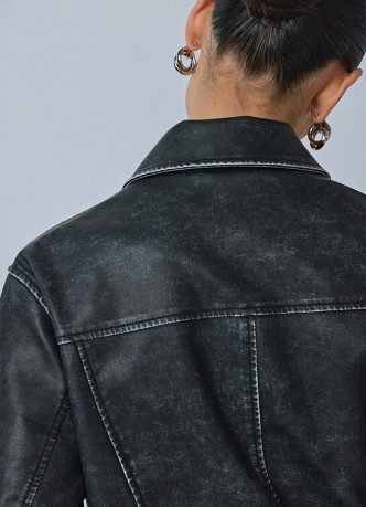 Куртка-косуха из экокожи