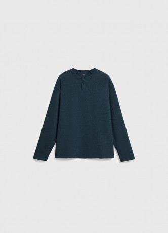 Свитшот с вырезом хенли