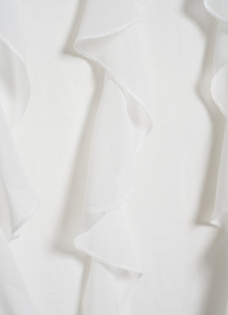 Футболка оверсайз с воланами