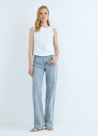 Топ-сетка с цветами