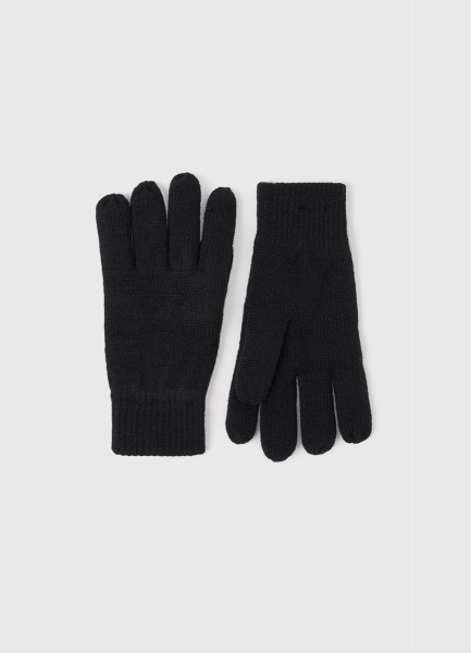 

Вязаные утеплённые перчатки, Черный